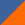 Оранжевый с синим
