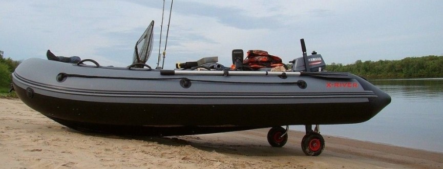 Как выбирать и правильно установить транцевые колёса для транспортировки надувной ПВХ лодки.